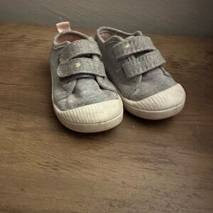 Cat & Jack Gray Baby Shoes with Velcro